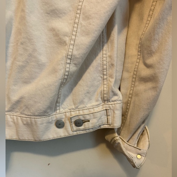 Club Monaco White Denim Jacket - L - Large - Picture 4 of 10